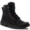 PALLADIUM PAMPA SPORT CUFF FUR LINED WPS - BLACK