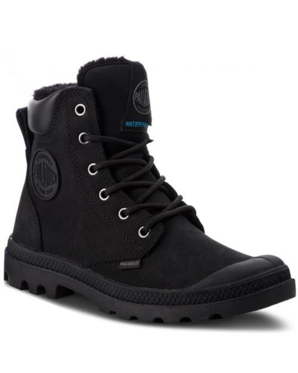 PALLADIUM PAMPA SPORT CUFF FUR LINED WPS - BLACK