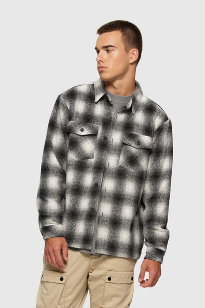 BLACK-FLANNEL-OVERSHIRT