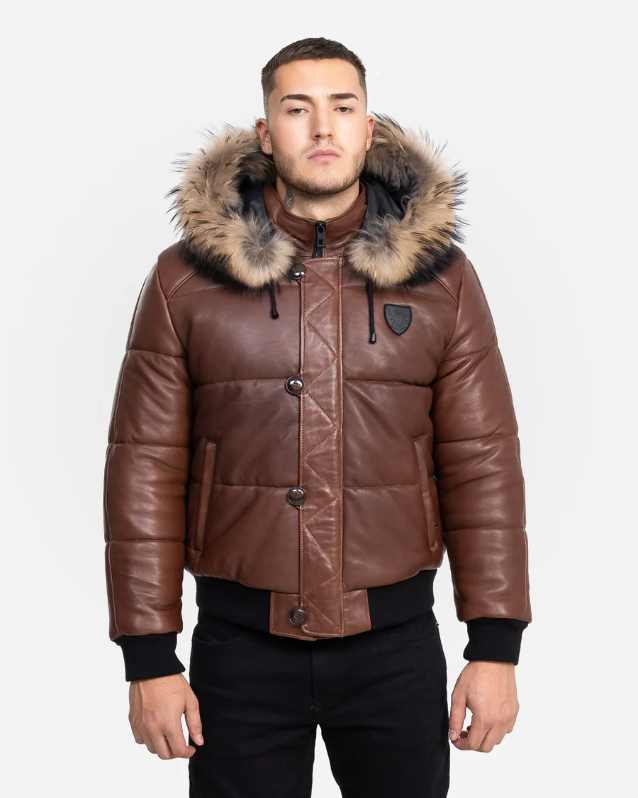 Arctic-Brown-All-Leather-Winter-Jacket-With-Natural-Fur