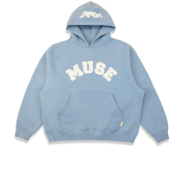 Heavyweight-Chenille Hoodie-Celeste Blue